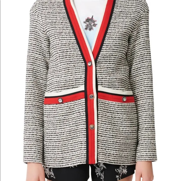 Maje Visala Tweed Jacket Size 36 Size 4 - Picture 2 of 7